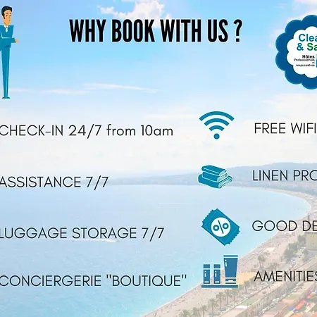 Apartman Nestor&jeeves - Sunrise Terrace - - Very Close Sea - Terrace 30m Nizza